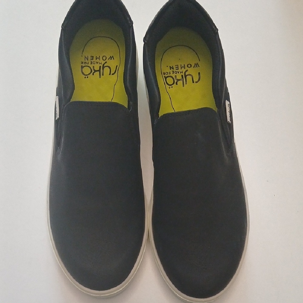 Ryka Black Slip-On Women's Flats